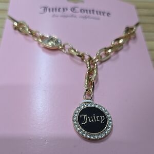 Juicy Couture Gold and Black Charm Necklace